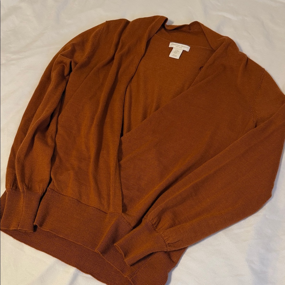 Women’s Christian Siriano Burnt Orange Sweater - Picture 3 of 5